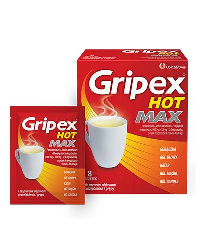GRIPEX HOT MAX - 8 sasz. - Apteka internetowa Melissa
