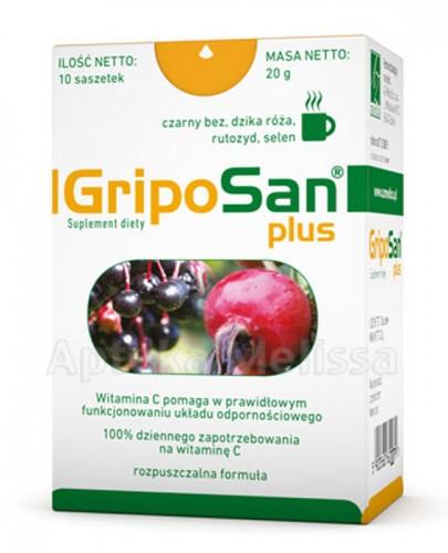 GRIPOSAN PLUS Wzmocnienie odporności - 10 sasz. - Apteka internetowa Melissa