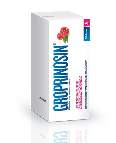  GROPRINOSIN Syrop 50 mg/ml, 150 ml produkt przeciwwirusowy,  cena, ulotka, wskazania - Apteka internetowa Melissa  