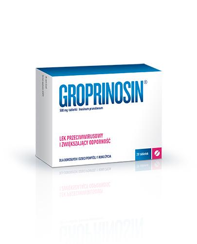  GROPRINOSIN 500 mg, przeciwwirusowy, 20 tabletek - Apteka internetowa Melissa  