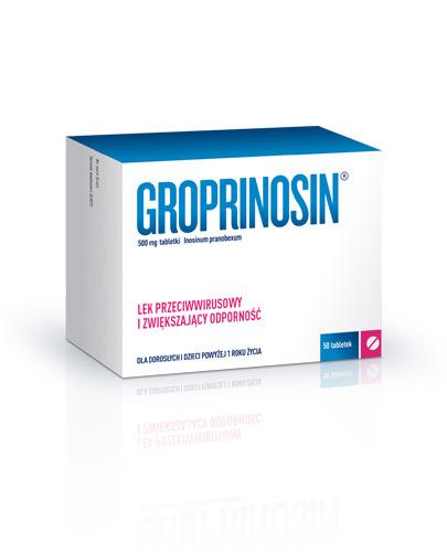  Groprinosin 500 mg, 50 tabl. Przeciwwirusowy, cena, stosowanie, ulotka - Apteka internetowa Melissa  