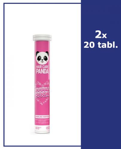 HAIR CARE PANDA BUBBLE BOOM - 2 x 20 tab. mus. - Apteka internetowa Melissa
