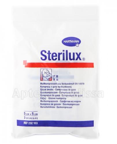 HARTMANN STERILUX Kompresy jałowe 17-nitkowe, 8-warstwowe 5 cm x 5 cm - 3 szt. - Apteka internetowa Melissa
