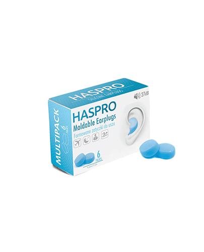 Haspro Moldable Earplugs 27 dB Formowane zatyczki do uszu kolor niebieski, 6 par/12 sztuk - Apteka internetowa Melissa  