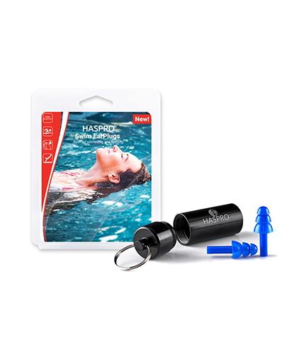  Haspro Swim Earplugs Zatyczki do uszu wielokrotnego użytku w celu zapewnienia optymalnej ochrony przed wodą - 1 para - cena, opinie, działanie - Apteka internetowa Melissa  