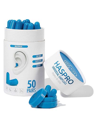 Haspro Universal Earplugs Stopery do uszu kolor niebieski tuba - 50 par - cena, opinie, stosowanie - Apteka internetowa Melissa  