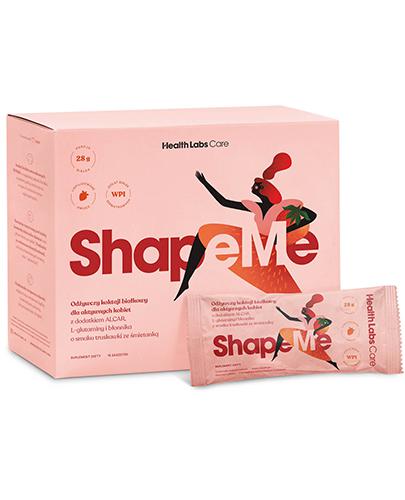  Health Labs Care ShapeMe Odżywczy koktajl białkowy o smaku truskawki ze śmietanką, 15 sasz., cena, wskazania, właściwości - Apteka internetowa Melissa  