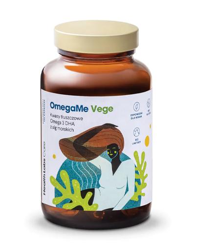  Health Labs OmegaMe Vege, 60 kaps., Kwasy tłuszczowe Omega 3 DHA z alg morskich z witaminą D3, cena, opinie, wskazania - Apteka internetowa Melissa  