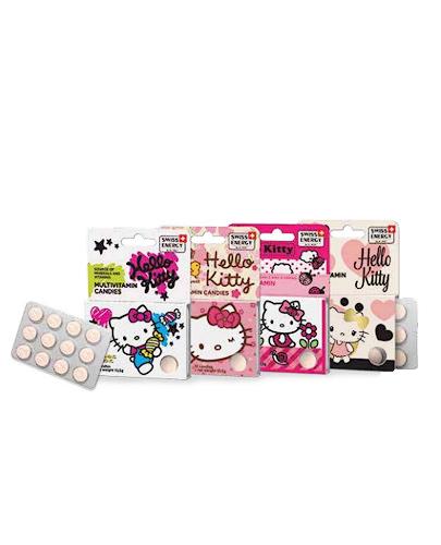 HELLO KITTY Multiwitaminowe pastylki o aromacie pomarańczowym - 12 szt. - Apteka internetowa Melissa