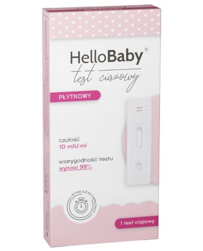  Hellobaby test ciążowy płytkowy 1 sztuka - Apteka internetowa Melissa  