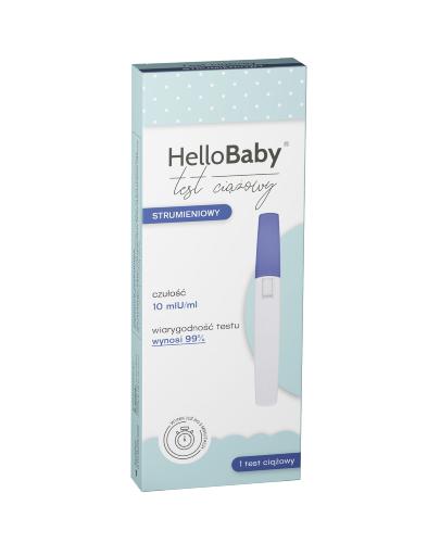  HelloBaby test ciążowy strumieniowy, 1 sztuka - Apteka internetowa Melissa  