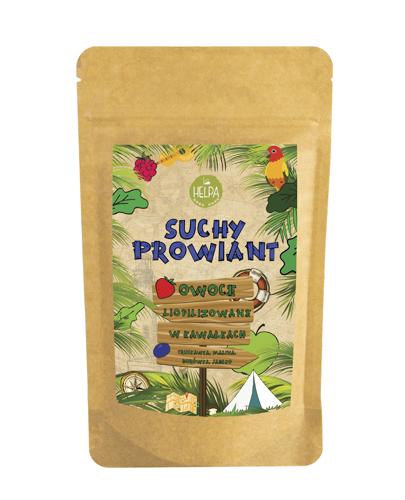 HELPA SUCHY PROWIANT Owoce liofilizowane w kawałkach Truskawka, Malina, Borówka, Jabłko - 10 g - Drogeria Melissa