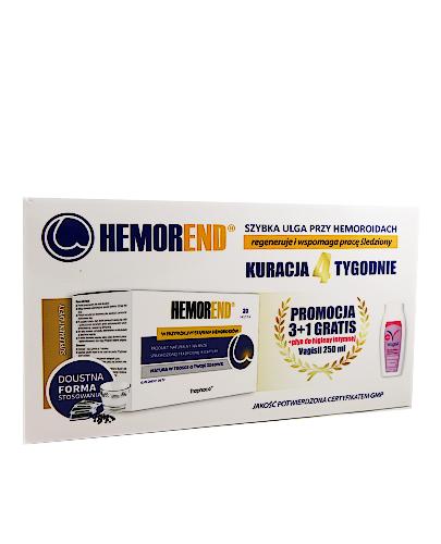 HEMOREND - 4 x 20 sasz + VAGISIL Płyn do higieny intymnej GRATIS! Szybka ulga przy hemoroidach. - Apteka internetowa Melissa