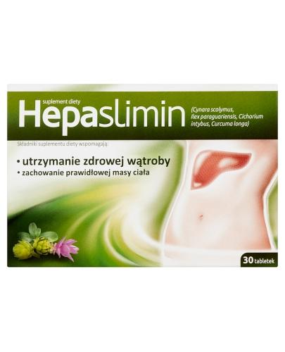 
                                                                          HEPASLIMIN - 30 tabl. Na wątrobę i odchudzanie - cena, opinie, wskazania - Drogeria Melissa                                              