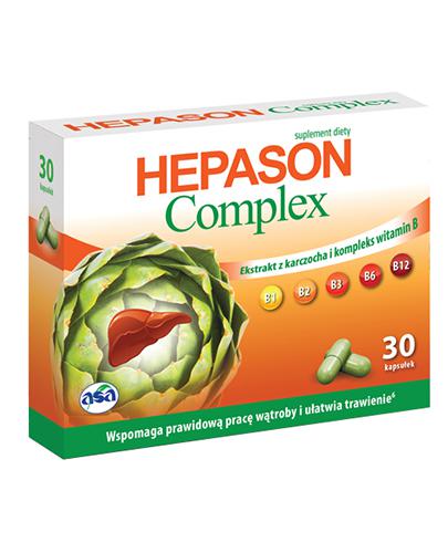 HEPASON COMPLEX, na wątrobę i trawienie, 30 kaps. - Apteka internetowa Melissa
