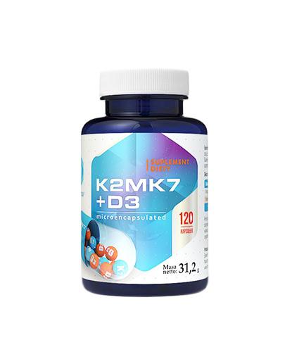  Hepatica Witamina K2MK7 + D3 - 120 kaps. Dla zdrowych kości - cena, opinie, właściwości  - Apteka internetowa Melissa  