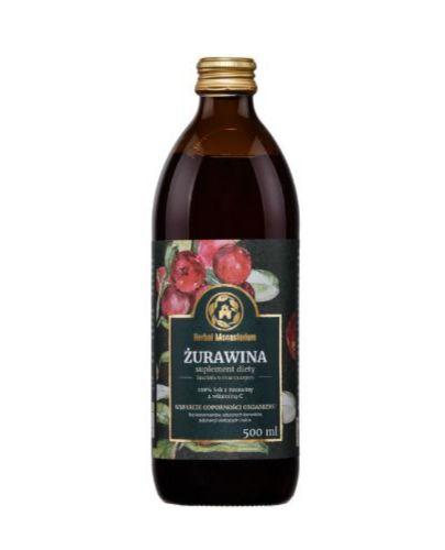 HERBAL MONASTERIUM Sok z Żurawiny - 500 ml - cena, opinie, wskazania