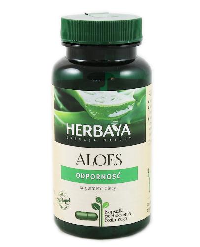 HERBAYA Aloes - 60 kaps. - odporność, piękna cera - cena, wskazania, opinie - Drogeria Melissa