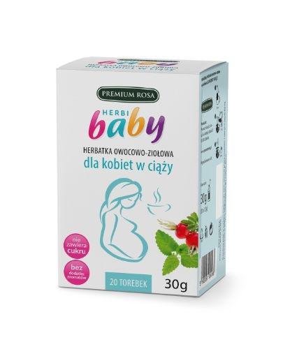 HERBI BABY Herbatka owocowo ziołowa dla kobiet w ciąży - 20 sasz. - cena, opinie, właściwości - Apteka internetowa Melissa