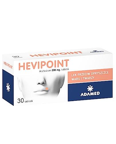  HEVIPOINT 200 mg, przeciw opryszczce warg i twarzy, 30 tabl. cena, opinie, właściwości - Apteka internetowa Melissa  