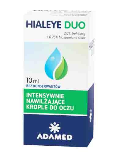 HIALEYE DUO Intensywnie nawilżające krople do oczu - 10 ml - cena, stosowanie, opinie - Apteka internetowa Melissa