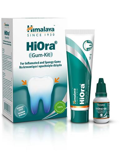 Himalaya HiOra Gum-Kit Pasta do zębów HiOra + Żel HiOra-GA - 50 g + 15 ml Na krwawiące dziąsła - cena, opinie, właściwości - Drogeria Melissa
