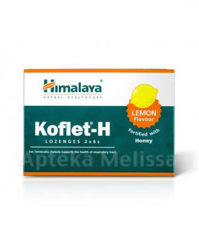  HIMALAYA Koflet-H Smak cytrynowy - 12 past. - Apteka internetowa Melissa  