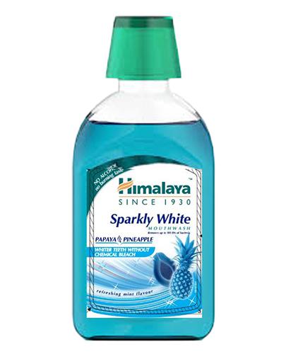 Himalaya Sparkly White Płyn do płukania jamy ustnej - 450 ml - cena, opinie, właściwości - Apteka internetowa Melissa