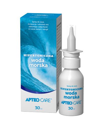  APTEO CARE Hipertoniczna woda morska - 30 ml. Udrożniony nos i łatwiejsze oddychanie. - Apteka internetowa Melissa  