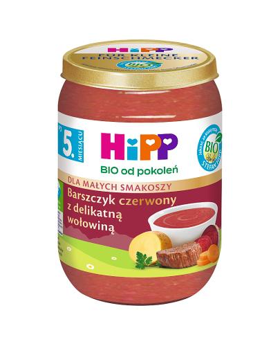  HiPP BIO od pokoleń, Barszczyk czerwony z delikatną wołowiną, po 5. m-cu, 190 g, cena, opinie, wskazania - Apteka internetowa Melissa  
