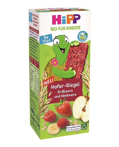 HiPP Batonik owsiany Truskawki-Maliny BIO, 5 x 20 g, cena, opinie, skład - Apteka internetowa Melissa