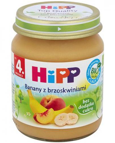  HIPP BIO Banany z brzoskwiniami po 4. miesiącu - 125 g - Apteka internetowa Melissa  