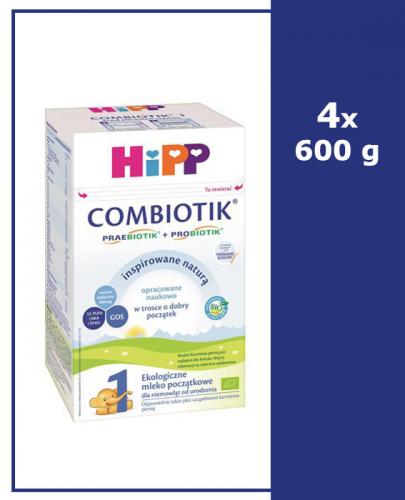  HIPP BIO COMBIOTIK 1 Ekologiczne mleko początkowe dla niemowląt od urodzenia - 4 x 600 g - Apteka internetowa Melissa  