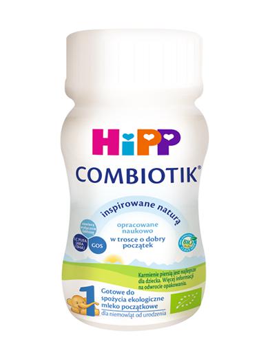  Hipp Bio Combiotik 1 Gotowe do spożycia ekologiczne mleko początkowe dla niemowląt od urodzenia - 90 ml - cena, opinie, wskazania - Apteka internetowa Melissa  