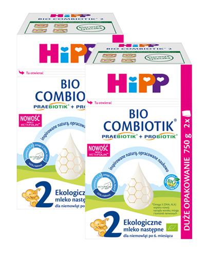  Hipp Bio Combiotik 2 Ekologiczne mleko następne - 2 x 750 g Mleko modyfikowane po 6. miesiącu - cena, opinie, właściwości  - Apteka internetowa Melissa  