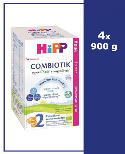  HIPP BIO COMBIOTIK 2 Ekologiczne mleko następne dla niemowląt po 6. miesiącu życia - 4 x 900 g - Apteka internetowa Melissa  