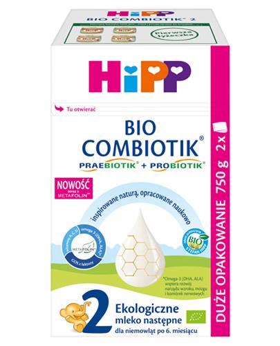  HIPP 2 BIO COMBIOTIK ekologiczne mleko następne, dla niemowląt po 6. m-cu, 750 g, cena, opinie, właściwości  - Apteka internetowa Melissa  