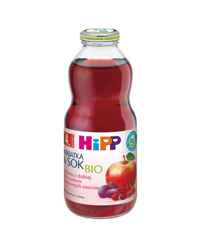  HiPP BIO Herbatka & Sok Bio z dzikiej róży z sokiem z czerwonych owoców po 4 miesiącu - 500 ml - Apteka internetowa Melissa  