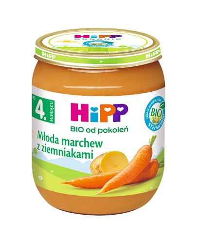  HiPP BIO od pokoleń, Młoda marchew z ziemniakami, po 4. m-cu, 125 g, cena, opinie, wskazania - Apteka internetowa Melissa  
