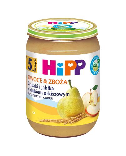  HiPP BIO od pokoleń, Gruszki i jabłka z kleikiem orkiszowym, po 5. m-cu, 190 g, cena, opinie, właściwości - Apteka internetowa Melissa  