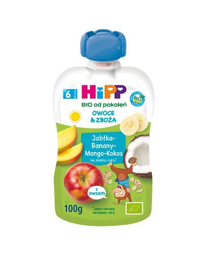  HiPP BIO od pokoleń, Jabłka-Banany-Mango-Kokos, po 6. m-cu, 100 g, cena, opinie, składniki - Apteka internetowa Melissa  