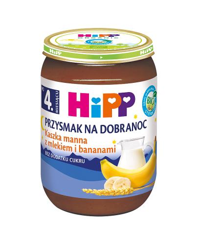  HiPP BIO od pokoleń, Kaszka manna z mlekiem i bananami, po 4. m-cu, 190 g, cena, opinie, wskazania - Apteka internetowa Melissa  