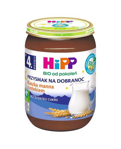  HiPP BIO od pokoleń, Kaszka manna z mlekiem, po 4. m-cu, 190 g, cena, opinie, właściwości - Apteka internetowa Melissa  