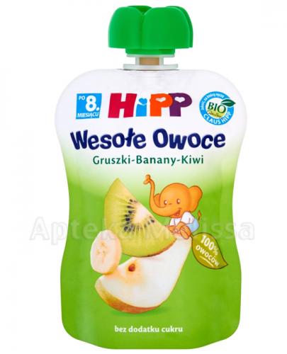  HiPP BIO Wesołe Owoce Gruszki-Banany-Kiwi po 8 miesiącu - 90 g - Apteka internetowa Melissa  