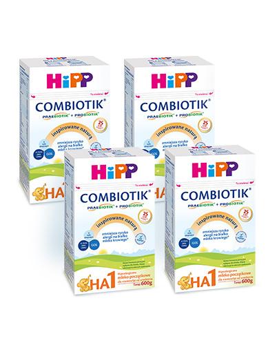  Hipp Combiotik HA1 Hipoalergiczne mleko początkowe dla niemowląt od urodzenia - 4 x 600 g - cena, opinie, wskazania - Apteka internetowa Melissa  