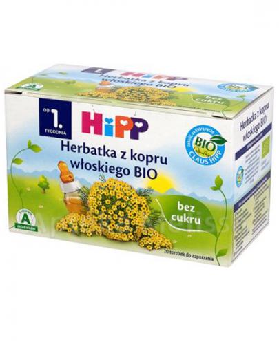  HIPP BIO Herbatka z kopru włoskiego bez cukru - 20 x 1,5 g - Apteka internetowa Melissa  