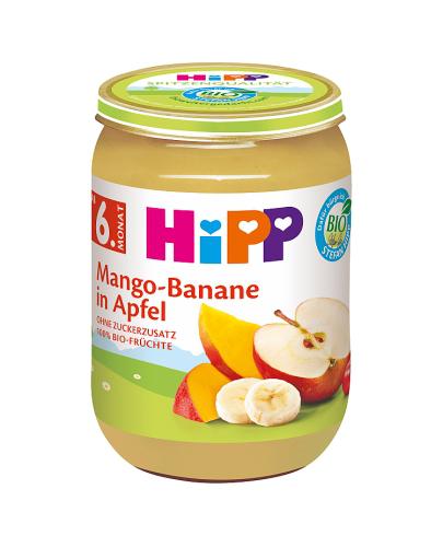 Hipp Jabłka z mango i bananem BIO, 190 g, cena, skład, opinie - Apteka internetowa Melissa