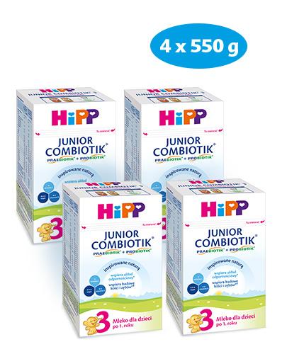  Hipp Junior Combiotik 3 Dla małych dzieci po 1. roku, 4 x 550 g, cena, opinie, właściwości - Apteka internetowa Melissa  