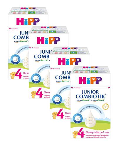  Hipp Junior Combiotik 4 Dla małych dzieci po 2. roku, 4 x 550 g, cena, opinie, wskazania - Apteka internetowa Melissa  