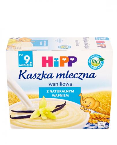 HIPP Kaszka mleczna waniliowa po 9 miesiącu - 4 x 100 g Data ważności: 2018.10.30 - Apteka internetowa Melissa